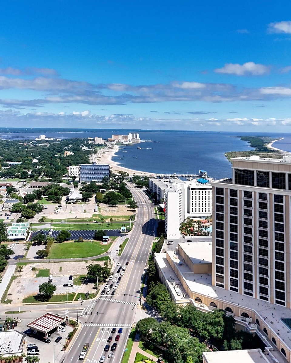Looking West from the Beau Rivage street View